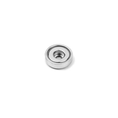 Gegenbohrloch NdFeB Topfmagnet D16MM /- 0 Toleranz Nickelplattierte Ni-Cu-Ni-Beschichtung