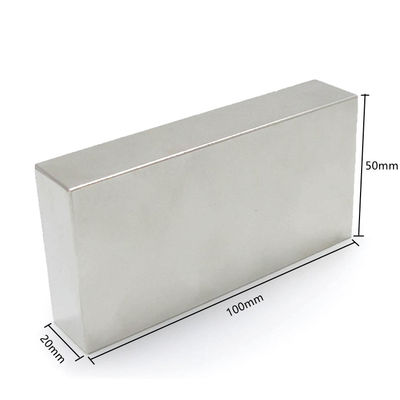 100x50x20 mm Seltenerdmagnet mit Schneidedienst Direkter NdFeB-Rechteckmagnet