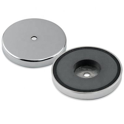 3.2" Taschenform Keramik Ferrit-Chrom-Plattiert Magnet 75lbs Ziehen für Innen- und Außen