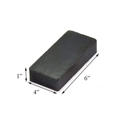 ISO9001 2000 Zertifiziert C8 6x4x1" Ferritblock Keramikmagnet für Wasserpumpen Langlebig