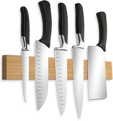 Baumholz-Küchenmesser Magnethalter Stärker leistungsstarker Messer-Rekord