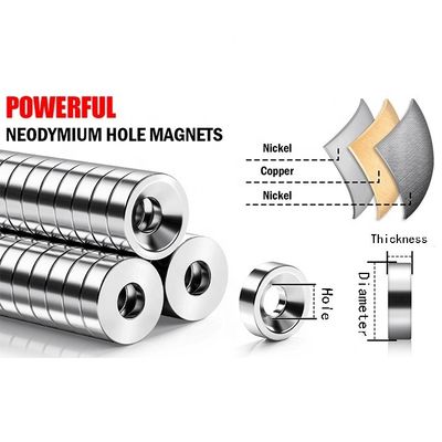 Industrie- und Wissenschaftliche N40 Neodym-Ring-Magnet mit Loch-Halter-Magnet