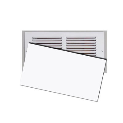 Maßgeschneiderte dicke Magnetventilationsabdeckung mit weißer PVC-Oberfläche und Kompositgummi-Magnet