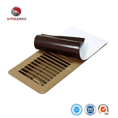 Maßgeschneiderte dicke Magnetventilationsabdeckung mit weißer PVC-Oberfläche und Kompositgummi-Magnet