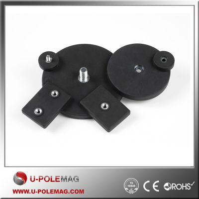Dauerhafte Gummibeschichtung Holding Auto-Dach Magnet Größe Dia 66mm oder individuell