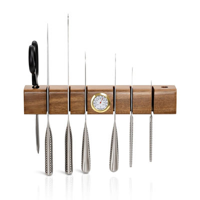 Multifunktionales magnetisches Holzmesser mit Thermometer und Hygrometer 325x55x50mm