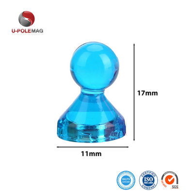 11mm Dia Pot Form Magnetische Push Pins für Büro-Karten in farbenfrohem Design