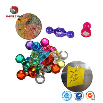 11mm Dia Pot Form Magnetische Push Pins für Büro-Karten in farbenfrohem Design