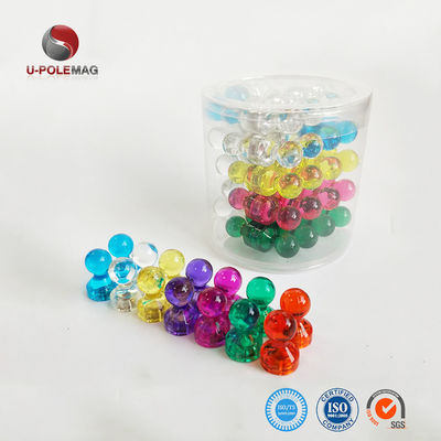 11mm Dia Pot Form Magnetische Push Pins für Büro-Karten in farbenfrohem Design