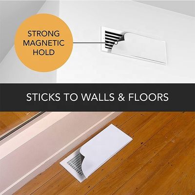 Magnetische Lüftungsabdeckungen 5,5&quot; x 12&quot; Weiß für Boden- oder Deckenlüftungen und Luftregister