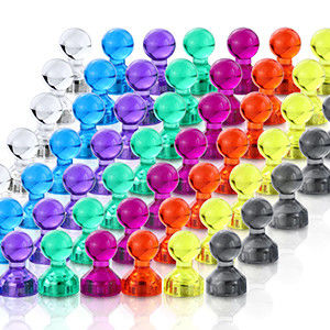 Superstarke Kunststoff-Push-Pin-Magnete für Kühlschränke mit zylindrischer NdFeB-Qualität