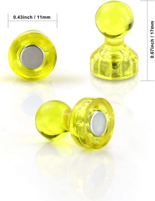 Superstarke Kunststoff-Push-Pin-Magnete für Kühlschränke mit zylindrischer NdFeB-Qualität