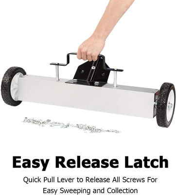 7' 18cm Räder Handschub Magnetische Nagelschrauben Feger für einfaches und effektives Abholen