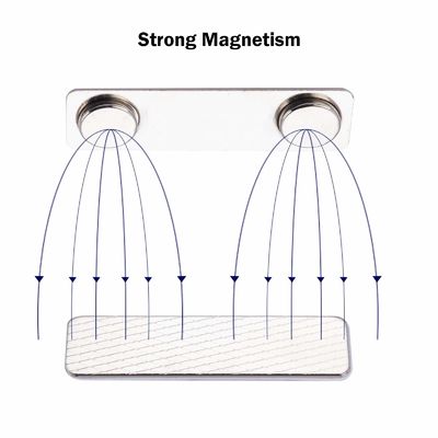 2 Neodym-Magnete Rückenmagnetische Namen-Badge-Inhaber Block-Design