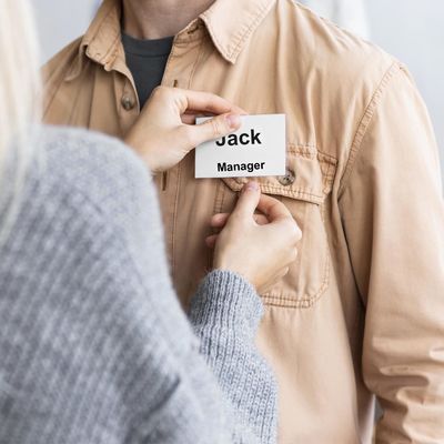 Block Magnetische Namensmarke Toleranz ± 1% Kunststoff-Namenmarke mit magnetischer Anlage