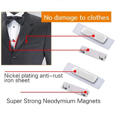 310g 45x13mm selbstklebender Schaum starker magnetischer Namensschild mit zwei Magneten perfekt