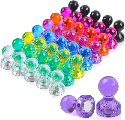 8 Farben Permanente Push-Pin-Magnete Starke Kühlschrankmagnete für Büro