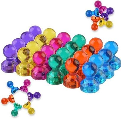 8 Farben Permanente Push-Pin-Magnete Starke Kühlschrankmagnete für Büro