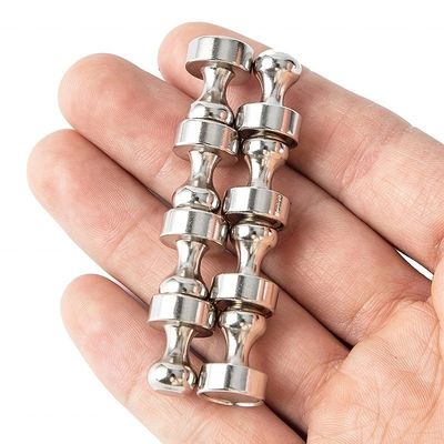 Nickelbeschichtung Neodym Magnetstahl-Push Pin für Büro und Kühlschrank