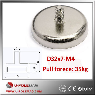 Zusammengesetzter Neodymiummagnet Stärker Neodymium-Cup-Magneten mit M4-Gewinde