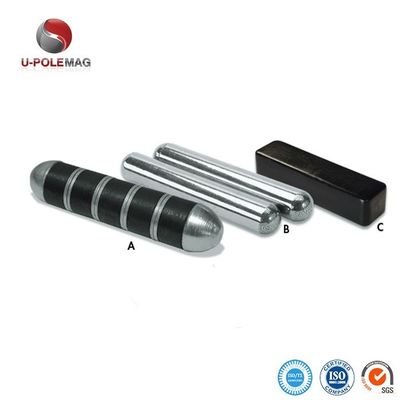 104.91g Permanenter Ferrit-Kuhmagnet Schwarzer Pulvermantel Industrie-Magnet 3" X 0,67" X 0.65