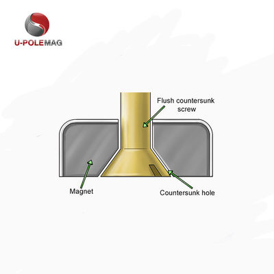 HTN04-60x15-8.5mm Neodym-Gefäßmagnet mit Ni-Cu-Ni-Beschichtung