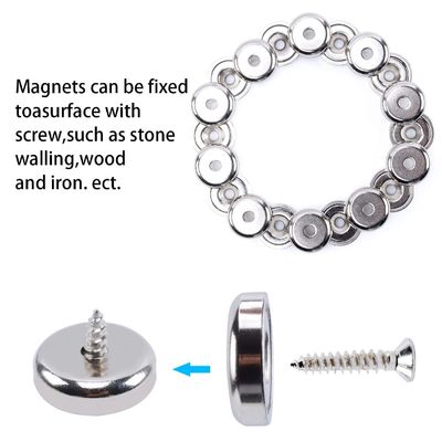 Zusammengestellter superstarker NdFeB-Töpfermagnet mit dauerhaftem Gegengesunkenen Loch d1 5,5 mm