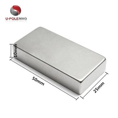 80C-220C Temperaturbeständig N52 40x20x10 Neodym-Magnet mit Nickellack