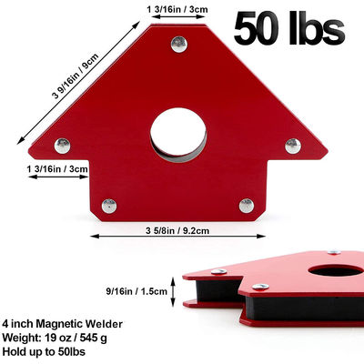 Magnet-Schweißhalter mit starker Pfeilform für mehrere Winkel 2,2 kg