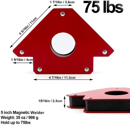 Magnet-Schweißhalter mit starker Pfeilform für mehrere Winkel 2,2 kg