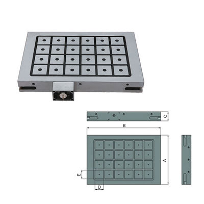 Dauermagnetische Schachtel für CNC-Maschine und Oberflächenschleifmaschine 300x600 mm oder individuell angepasste Größe