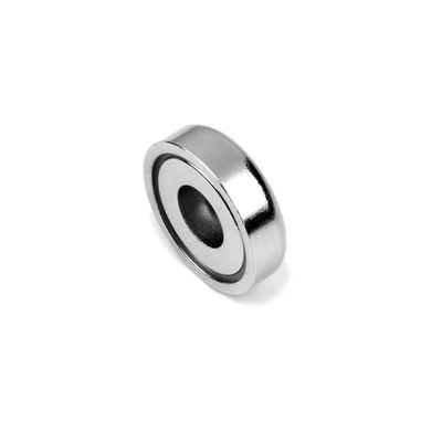 Gegenbohrloch NdFeB Topfmagnet D16MM /- 0 Toleranz Nickelplattierte Ni-Cu-Ni-Beschichtung