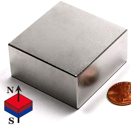 Hochmagnetischer Fluss sinterterter Neodymium-Quadratmagnetblock in individueller Qualität N35-N52