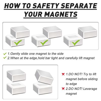 Hochmagnetischer Fluss sinterterter Neodymium-Quadratmagnetblock in individueller Qualität N35-N52