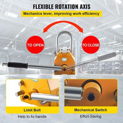 1000 kg tragbares manuelles Dauermagnetlifter ideal für Schwerlastheben
