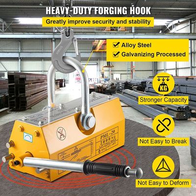 1000 kg tragbares manuelles Dauermagnetlifter ideal für Schwerlastheben