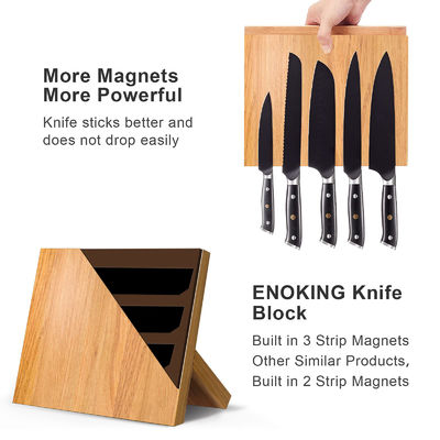 Verbessern Sie Ihre Küchenorganisation mit unserem maßgeschneiderten magnetischen Holzmesserhalter
