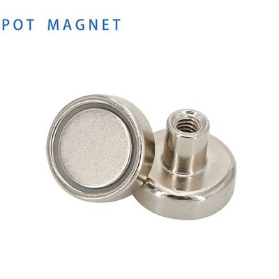 Zusammengesetztes Material Rund NdFeB Magnet Neodym Pot Magnet D60mm mit 160kg Kraft