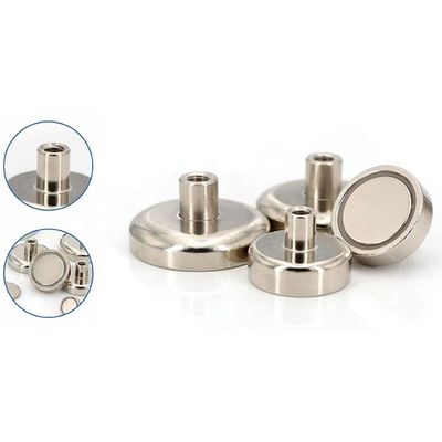 Zusammengesetztes Material Rund NdFeB Magnet Neodym Pot Magnet D60mm mit 160kg Kraft