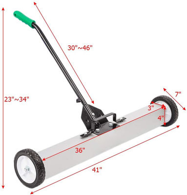 Bequemer magnetischer Push-Type-Aufzieher mit 30-50 Pfund Zugkraft und Rädern