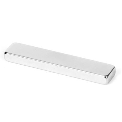 Nickelbeschichtet F50x10x5mm N48 Schwerlastmagnet aus Neodymium-Stäbe aus seltenen Erden für Industriezwecke