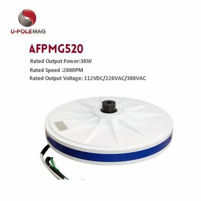 Zusammengestellte Ausgangsspannung 3kw 220v vertikaler Achswindturbinengenerator zum Verkauf