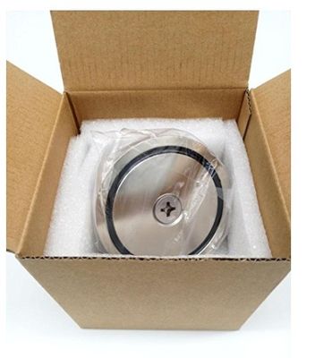 A3-Stahl-NdFeB-Magnet 148 LBS 67 KG Zugkraft D48mm Seltenerd-POT-Magnet mit Augenschrauben