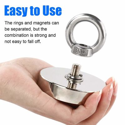 Superstarker Neodymium-Fischmagnet Set 500 LBS Zugkraft Permanent Magnet