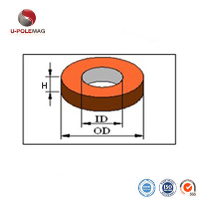 Goldbeschichteter Radialmagnetisierter Neodymium-Ringmagnet für industrielle Anwendungen