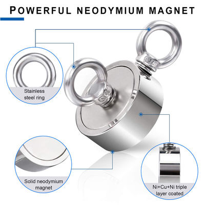 Superstarker Neodymiummagnet-Fischerei mit 2000 LBS Zugkraft und präziser Toleranz