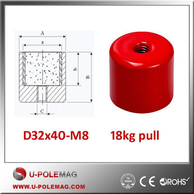 D25.4x21 Alnico Round Base Cup Pot Magnet mit Lochqualität AlNiCo Magnet