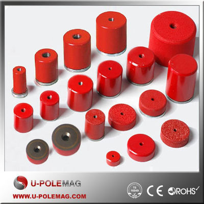 D25.4x21 Alnico Round Base Cup Pot Magnet mit Lochqualität AlNiCo Magnet