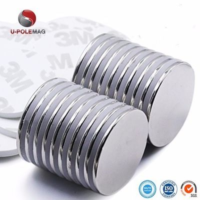 Toleranz ±1 mm Permanenter Neodym-Disk-Klebmagnet mit 3M-Selbstklebstoff