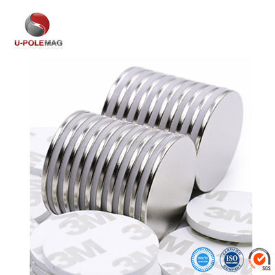 Toleranz ±1 mm Permanenter Neodym-Disk-Klebmagnet mit 3M-Selbstklebstoff